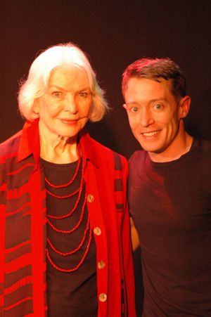 Ellen Burstyn and Andre de Vanny opening night at SWANSONG.

 Photo
